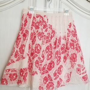 Free People skirt sequins pleats sz 2 EUC